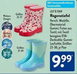 Aldi Süd LILY & DAN Regenstiefel Angebot