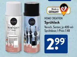 Aldi Süd HOME CREATION Sprühlack Angebot