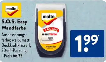 Aldi Süd S.O.S. Easy Wandfarbe Angebot