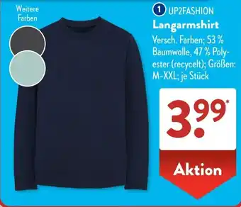 Aldi Süd UP2FASHION Langarmshirt Angebot