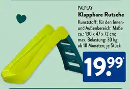 Aldi Süd PALPLAY Klappbare Rutsche Angebot