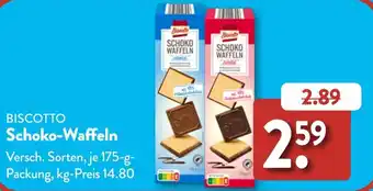 Aldi Süd BISCOTTO Schoko-Waffeln Angebot