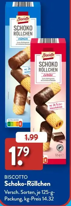 Aldi Süd BISCOTTO Schoko-Röllchen Angebot