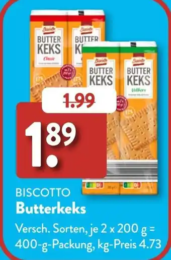 Aldi Süd BISCOTTO Butterkeks Angebot