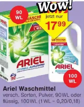 Jawoll Ariel Waschmittel Angebot