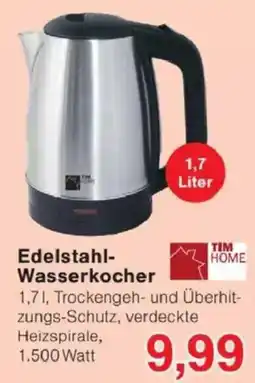 Jawoll TIM HOME Edelstahl- Wasserkocher Angebot