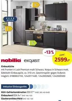 ROLLER nobilia /exquisit Einbauküche Angebot