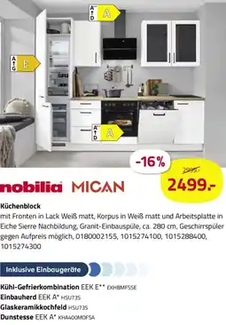ROLLER Nobilia/MICAN Küchenblock Angebot