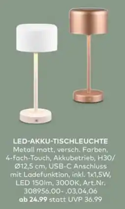 porta LED -akku tischleuchte Angebot