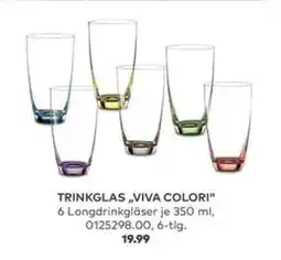 porta Trinkglas,,viva colori" Angebot