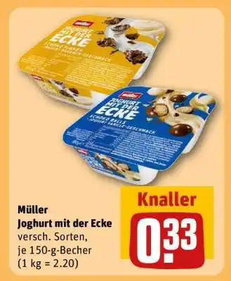 REWE MÜLLER Joghurt mit der Ecke Angebot