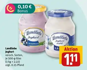 REWE LANDLIEBE Joghurt Angebot