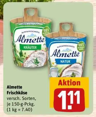 REWE Almette Frischkäse Angebot