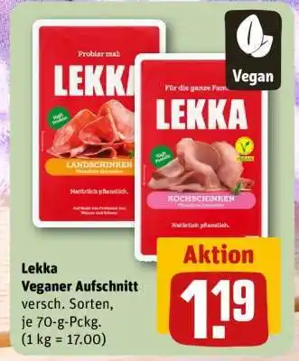 REWE Lekka Veganer Aufschnitt Angebot