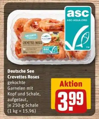 REWE Deutsche See Crevettes Roses Angebot