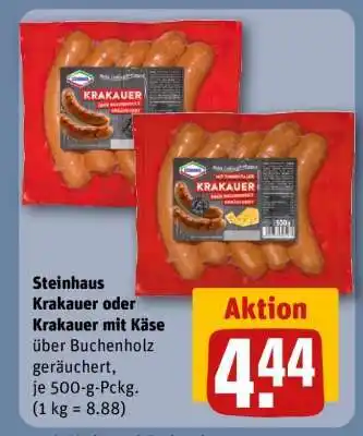 REWE Steinhaus Krakauer oder Krakauer mit Käse Angebot