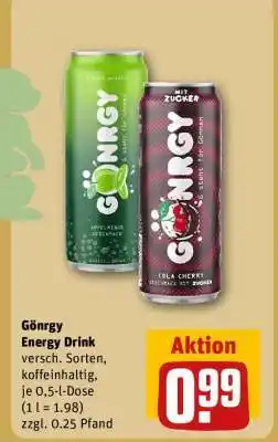 REWE Gönrgy Energy Drink Angebot