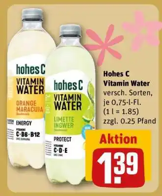 REWE HOHES C Vitamin Water Angebot