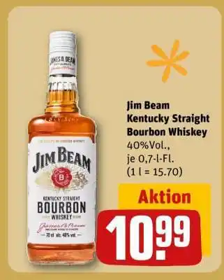 REWE Jim Beam Kentucky Straight Bourbon Whiskey Angebot