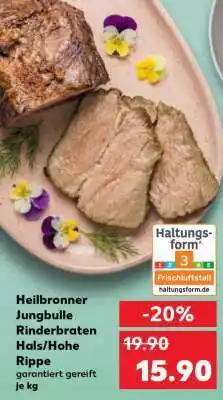 Kaufland Heilbronner Jungbulle Rinderbraten Hals/Hohe Rippe Angebot