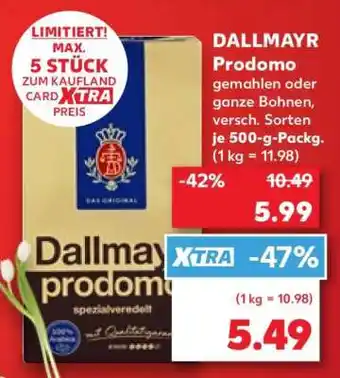 Kaufland Dallmayr Prodomo Angebot