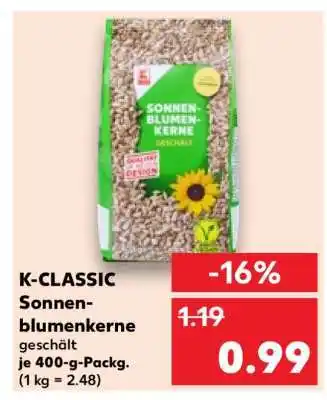 Kaufland K-CLASSIC Sonnenblumenkerne Angebot