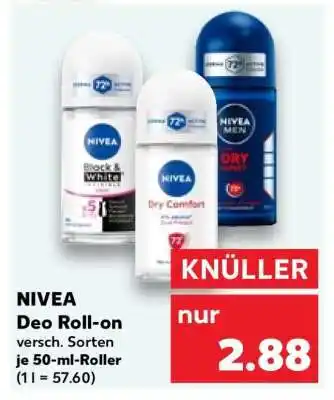 Kaufland NIVEA Deo Roll-on Angebot
