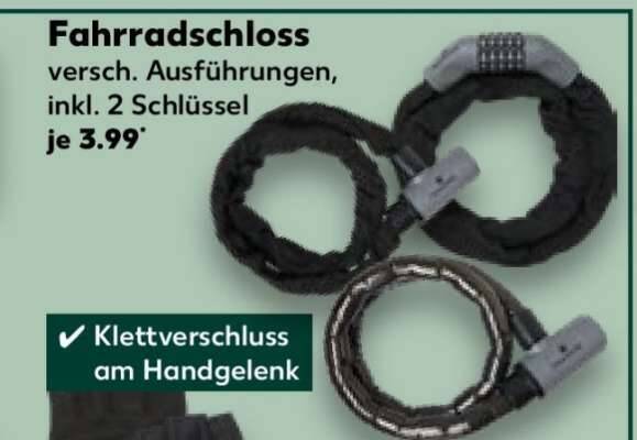 Fahrradschloss Angebot bei Kaufland