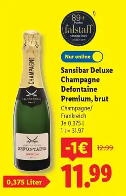 Lidl Sansibar Deluxe Champagne Defontaine Premium, brut Angebot