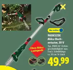 Lidl PARKSIDE Akku-Hochentaster, 20 V Angebot