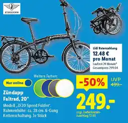 Lidl Zündapp Faltrad, 20" Angebot