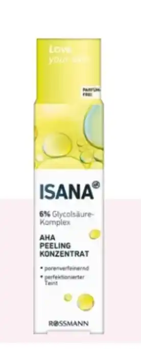 Rossmann Isana AHA Peeling Konzentrat Angebot