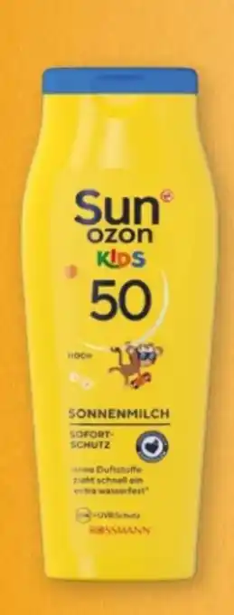 Rossmann Sunozon Sonnenmilch Kids LSF 50 Angebot