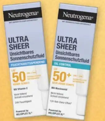 Rossmann Neutrogena Ultra Sheer Sonnenschutzfluid Hydration LSF 50 Angebot