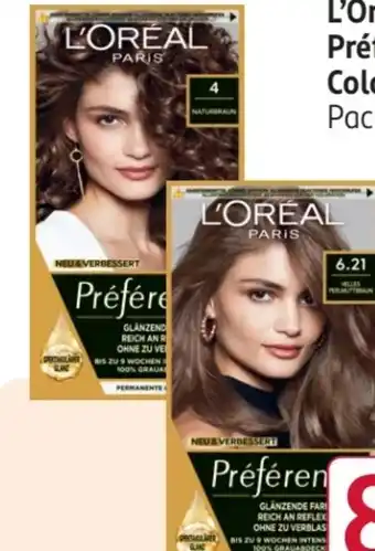 Rossmann L'Oréal Paris Préférence Coloration Angebot
