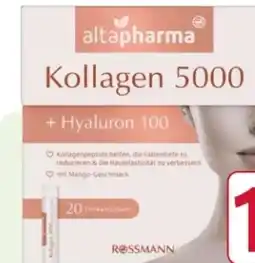 Rossmann Altapharma Kollagen 5000 + Hyaluron 100 Angebot