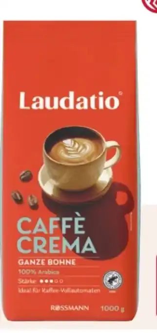 Rossmann Laudatio Ganze Bohne Caffè Crema Angebot