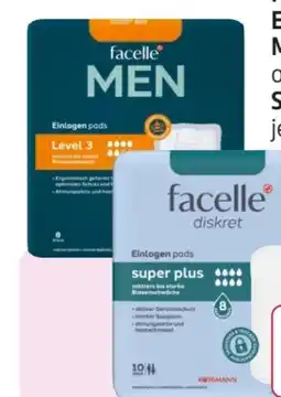 Rossmann Facelle Diskret Hygiene-Einlagen Men Angebot