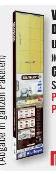 B1 Discount Baumarkt Vinyl- und Designbodenunterlage Selitbloc Griptec Angebot