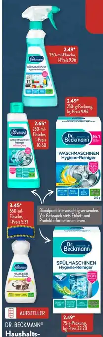 Aldi Süd Dr. Beckmann Haushaltsreiniger Angebot