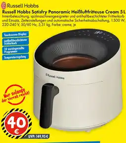 TEDi Russell Hobbs Satisfry Panoramic Heißluftfritteuse Cream 5L Angebot