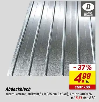 toom Baumarkt Abdeckblech Angebot