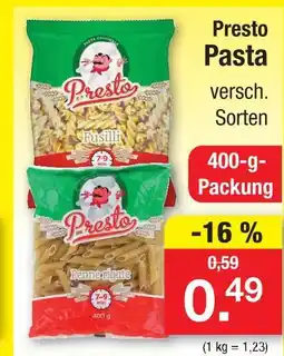 Zimmermann Presto pasta Angebot
