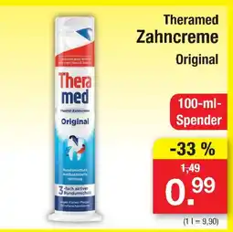 Zimmermann Theramed zahncreme original Angebot