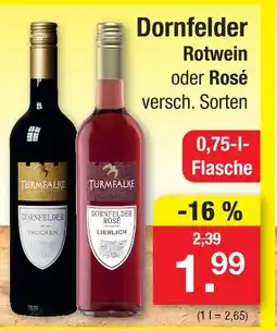 Zimmermann Turmfalke dornfelder rotwein oder rosé Angebot