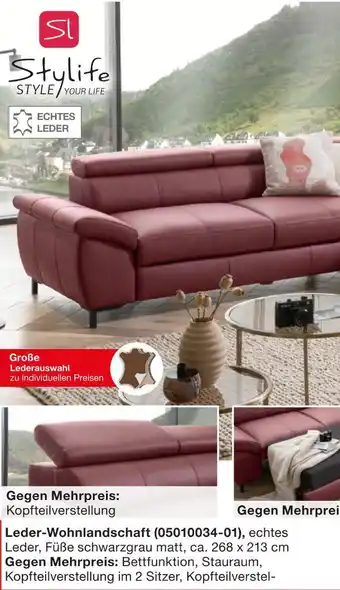 Möbelzentrum Pforzheim Stylife leder-wohnlandschaft Angebot