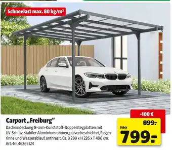 Hagebau Carport „freiburg“ Angebot