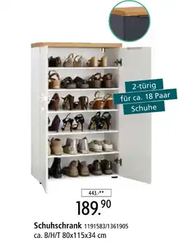 Zurbrüggen Schuhschrank Angebot