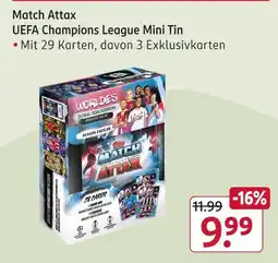 Rossmann Match attax uefa champions league mini tin Angebot
