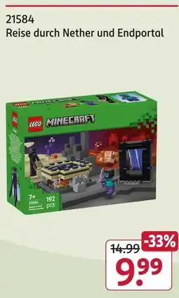Rossmann Lego minecraft reise durch nether und endportal Angebot